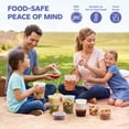 thumbnail image 6 of GUSTO Plastic Deli Containers with Lids 48 Set, 8oz 16oz 32oz Food Storage Containers, Leakproof, BPA Free, Microwave Freezer Dishwasher Safe for Soup, Meal Prep Containers, 6 of 8