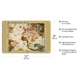 thumbnail image 2 of Bandeirante Fleet Air Route World Map - Panair Do Brasil - Vintage Travel Poster by Eymonnet c.1947 - 8 x 12 inch Vintage Metal Tin Sign, 2 of 4