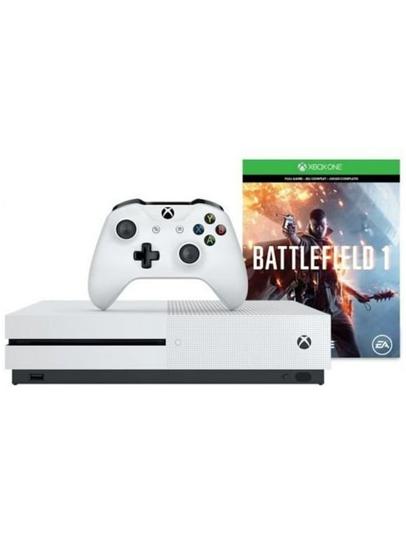 Restored Microsoft Xbox One S 500GB Console - Battlefield 1 Bundle (Refurbished)