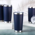 thumbnail image 4 of Vaso Sieral de acero inoxidable, 450 ml, 36 unidades, color azul marino, 4 of 7