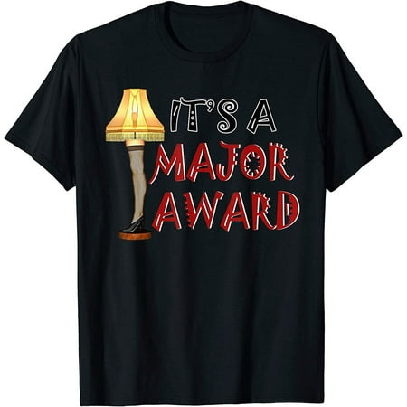 Unique Christmas Story Leg Lamp Major Award Tee - Perfect Holiday Gift for Men and Women!