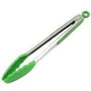 Chef Craft Premium Silicone Cooking Tongs, 12 inch, Green