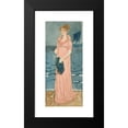 thumbnail image 2 of Edwin Austin Abbey 12x24 Black Modern Framed Museum Art Print Titled - Unidentified Illustration of Woman on a Beach, Ship In&nbsp;Distance, 2 of 5