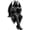 B, variant on Mystery Reading Figurines Sitting Sculpture, 4.7 inch Mini Shadow Reading Statue Bookshelf Statue, Dark Shelf Decor Gift for Fantasy Readers(RL B)