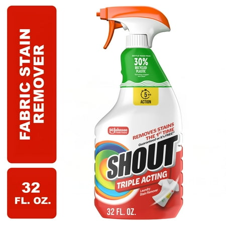Shout Triple-Acting, Laundry Stain Remover, 32 Ounce