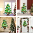 thumbnail image 4 of PayUSD DIY Lighted Felt Christmas Tree Set for Toddlers, Kids Door Wall Hanging Xmas Gifts Christmas Decorations, 3.2FT Family 3D Fake Xmas Tree with 32 pcs Detachable Ornaments, B Style, 4 of 7