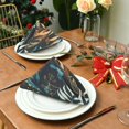 thumbnail image 6 of Iauyy Satin Napkins Set of 1- Leafage DIY Printing Decoration Cloth Napkin- Easy Care for Home/Party, 6 of 8