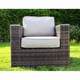 thumbnail image 5 of Living Source International 33"W Wicker / Rattan Patio Chair in Espresso, 5 of 5