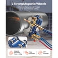 thumbnail image 2 of KFFKFF Electromagnetic Gas Pipe Cutting Machine, 2"-30"/Min Automatic Pipe Beveler for 0.2"-4" Thick Tube, Features 3 Tips & Adjustable Angles, Torch Burner Beveler, 2 of 9