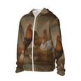 thumbnail image 2 of Easygdp Oil Painting Chicken And Duck Lightweight Long Sleeve Sun Shirt Sports long-Sleeved Sun Protective Clothing, Quick Drying Breathable - Large, 2 of 9
