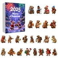 thumbnail image 3 of 2025 Capybara Advent Calendar, 24 Days Christmas Advent Countdown Calendar With 24 Pcs Capybara Ornaments, Daily Surprises, 2D Acrylic Capybaras Ornaments Christmas Decor, 3 of 8