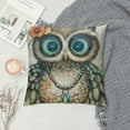 thumbnail image 2 of Creowell Throw Pillow Covers Rural Style Owl Pattern Cushion Pillow Case Home Decor Pillowcase Multi-Size, 2 of 5