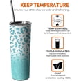 thumbnail image 6 of Leopard Glitter Tumbler with Lid and Straw - Mothers Day Birthday Gifts for Women Mom, 6 of 6