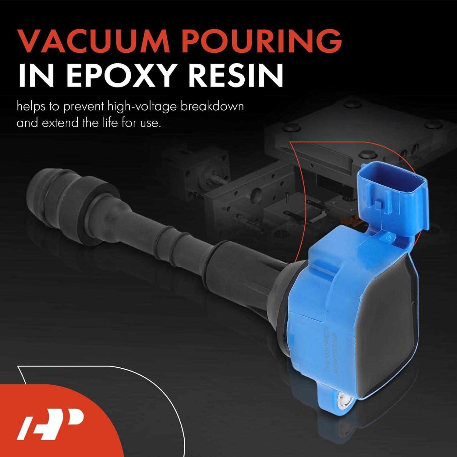 A-Premium (Blue) Engine Ignition Coil Pack Compatible with Nissan 350Z 2003-2006 & Infiniti FX35 2003-2008, G35 2003-2007, M35 2006-2008, 3.5L, 6-PC Set