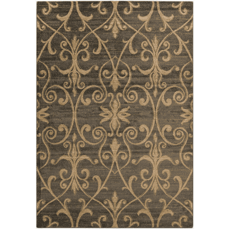 - 2' x 3.5' Heart of the Vineyard Pristine Gold, Dark Forest and Emerald Ash Green Area Throw Rug