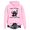Pink, variant on Okay I'm Here Where's The Work Hoodie Unisex