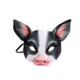 thumbnail image 3 of Media cara Máscara de animal Máscara de cabeza Cosplay Centro de mesa Accesorios Novedad Máscara de animal Máscara de cerdo para juego de rol Película Negro Salvador Cubierta de cerdo, 3 of 10