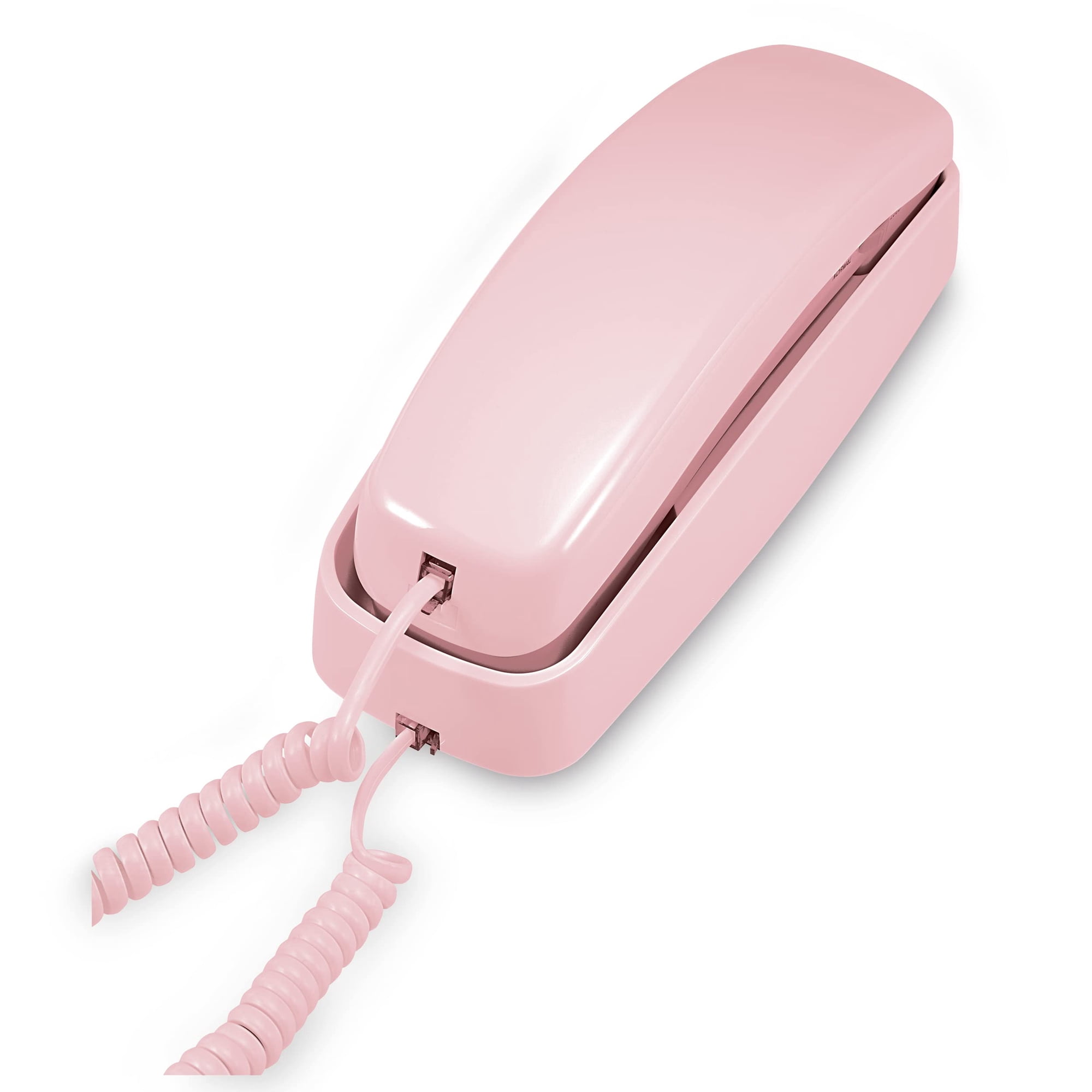 AT&T TRIMLINE 210 Corded Home Phone, No AC Power Required, Improved Easy-wall-mount, Lighted Big Button Keypad, 13 SpeedDial Keys, Last Number Redial, Mute, Flash, Volume Control, Princess Phone,