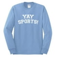 thumbnail image 2 of Wild Bobby YAY SPORTS! Sports Men Long Sleeve Shirt, Light Blue, Small, 2 of 5