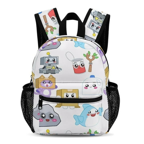Cartoon Lan-key Box Backpack Lightweight Small Durable Casual Travel Daypack with Mesh Side Pockets