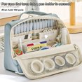 thumbnail image 2 of Large Capacity Pencil Case Minimalist Pencil Case Stationery Box Students Multi Functional Pen Bag Storage Bag Makeup Bag Blue, 2 of 6