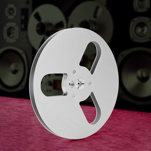 Carrete De Cinta Vacío Carrete de cinta vacío de 7 pulgadas, carrete de cinta en blanco para Studer ReVox/TEAC/BASF (3 agujeros plateados) Sywqhk Para estrenar