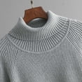 thumbnail image 4 of Yuyuzo Sweaters for Women Cable Knit Long Sleeve High Neck Fall Winter Solid Color Pullover Tops, 4 of 7