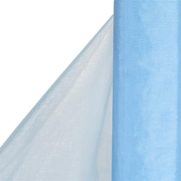 54" Wide X 40 Yards Sheer Organza Fabric Bolt - Serenity Blue - Walmart.com
