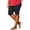 Black, variant on Women's Plus Size Swim Shorts,Scallop Hem Knee-Length Swim Capris