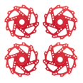 thumbnail image 1 of Adaptador de Cubo Hexagonal de Rueda de Disco de Freno de 4 Piezas de 17 mm para Arrma 1/7 Infraction Limitless Felony 1/8 RC, Piezas de Actualización Rojas, 1 of 5