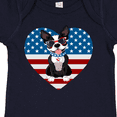 thumbnail image 4 of Inktastic Boston Terrier Dog US Flag July 4th Boys or Girls Baby Bodysuit, 4 of 5