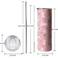 thumbnail image 2 of Ceovfoi 20oz Easter Bunny Tumbler with Lid and Straw - Cute Rabbit Themed Insulated Cup | Gift for Women, Girls, Mom | Coffee Mug, Water Bottle, Wine Glass, 2 of 6