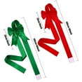 thumbnail image 2 of Christmas Welcome Ribbon, 78x2.4 Inch Adjustable Red and Green Cabinet Bows for Holiday Decor, Easy to Install on Doors, Windows, Christmas Trees and Mantels, 2 of 9