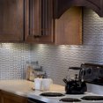 thumbnail image 2 of FASÄDE Terrain Decorative Vinyl Backsplash Panel in Argent Silver (6X6 Inch Sample), 2 of 5