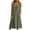 Army Green, variant on Tqcoqu Midi Dresses for Women,Sleeveless Crewneck Front Button down Summer Dress with Pockets,Casual Beach Vacation Sundresses 2026,Army Green Women's S-XXL