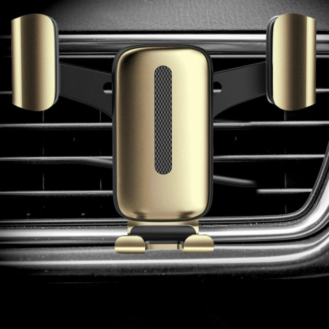 Universal Car Phone Mount Gravity 360 grados Retation Fit para Air Vent Clip oro Cola Soporte para teléfono de coche