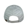 thumbnail image 4 of C.C Paper Straw Weaved Panel Precurved Suede Feel Brim Baseball Cap Hat, Gray, 4 of 4
