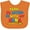Orange, variant on Inktastic Yeah I'd Rather Be with My Nana in Red Yellow and Blue Boys or Girls Baby Bib