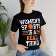 thumbnail image 6 of DJH Apparel | Women's Sports Is A Real Thing Basketball Unisex Tshirt, 6 of 7