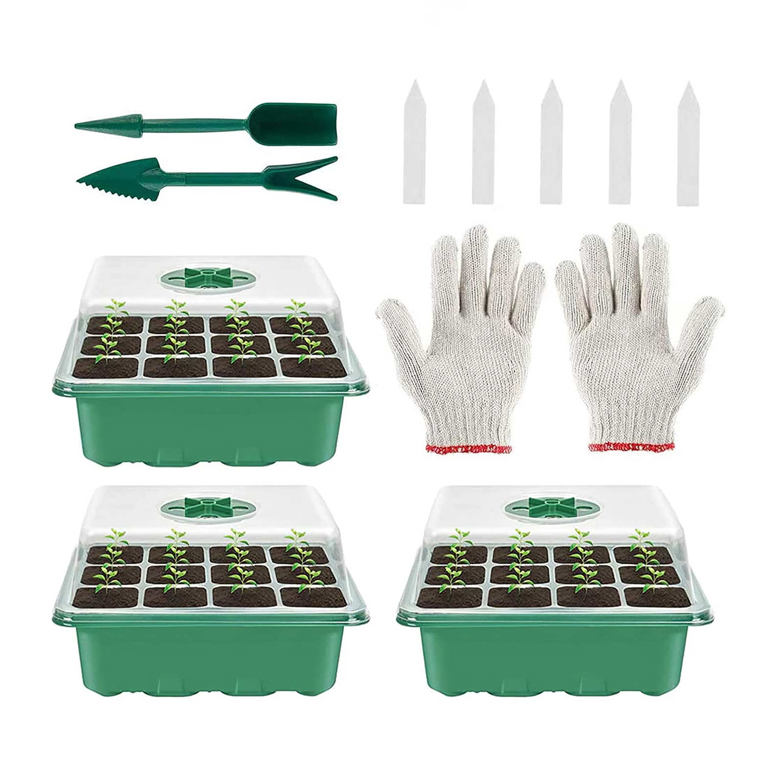 Divided Grids Plant Grow Base Germination Box Planting Tray Nursery Pots Divided Grids Plant Grow Base Germination Box Planting Tray Nursery Pots