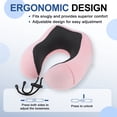thumbnail image 4 of Almohada de Cuello Unique Bargains para Viajes en Avión 2025 Almohada de Cuello de Viaje Portátil Lavable, 4 of 7
