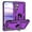 Purple, variant on TJS for Samsung Galaxy A54 5G Phone Case, with Tempered Glass Screen Protector, Impact Resistant Metal Ring Magnetic Support Kickstand Drop Protector Cover for Galaxy A54 5G (Black)