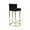 Black, variant on Dayalane 26" Counter Height Bar Stools Set of 2, Modern Velvet Upholstered Bar Chairs with Barrel Back, Gold Metal Frame for Kitchen Island, Black