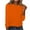 Orange, variant on hoksml Women's Fashion Solid Colour Long Sleeves Tops Crew Neck Casual Tee Blouses Sweatshirt for Women