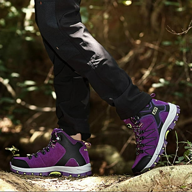 Purple hiking boots best sale