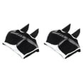 thumbnail image 1 of 2025 Upgrade Horse Fly Mask with Ears Cover, Soft Elastic UV Protection Fly Screen for Summer Riding, Pasture Use, Blocks Insects and Sun for Horses Comfort, 1 of 4