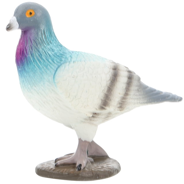 BRIGHTFUFU Figurina de paloma simulada Craft Craft Artificial Dove Ornament Garden Statue de paloma realista
