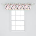 thumbnail image 2 of Ambesonne Winter Window Valance, Snowflakes and Hearts Doodle, 54" X 12", Multicolor, 2 of 3