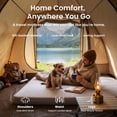 thumbnail image 5 of ABORON Full Size Self-Inflating Sleeping Pad, Foam & Air Camping Mattress, 9.5 R-Value Insulated Sleeping Mat with Built-In Pump, Portable All Season Camping Pad for Tent, Car, Cot, Truck Silver Gray, 5 of 8