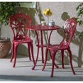 thumbnail image 3 of Alfresco Home Triora Ensemble de Bistrot Patio 3 Pièces Rouge à Lèvres, 3 of 3